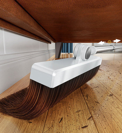 Broom and Windproof Dustpan with Adjustable Handle